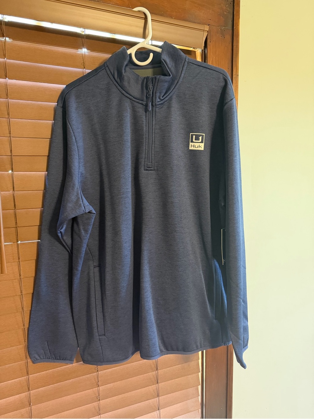 Huk Men's Dark Navy Quarter-Zip Pullover